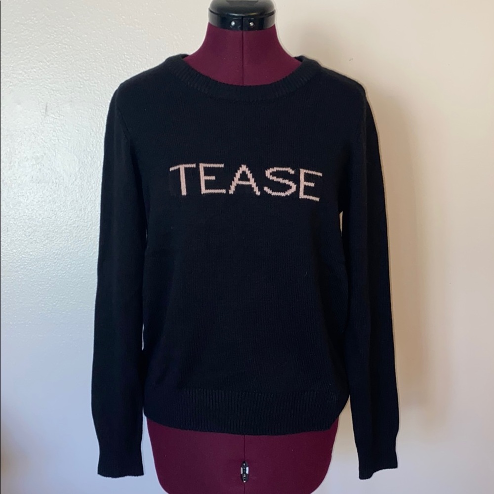 Victoria’s Secret “Tease” Black Knit Sweater